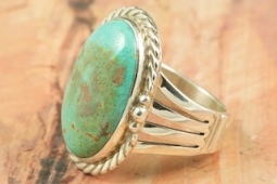 Genuine Blue Ridge Turquoise Sterling Silver Ring